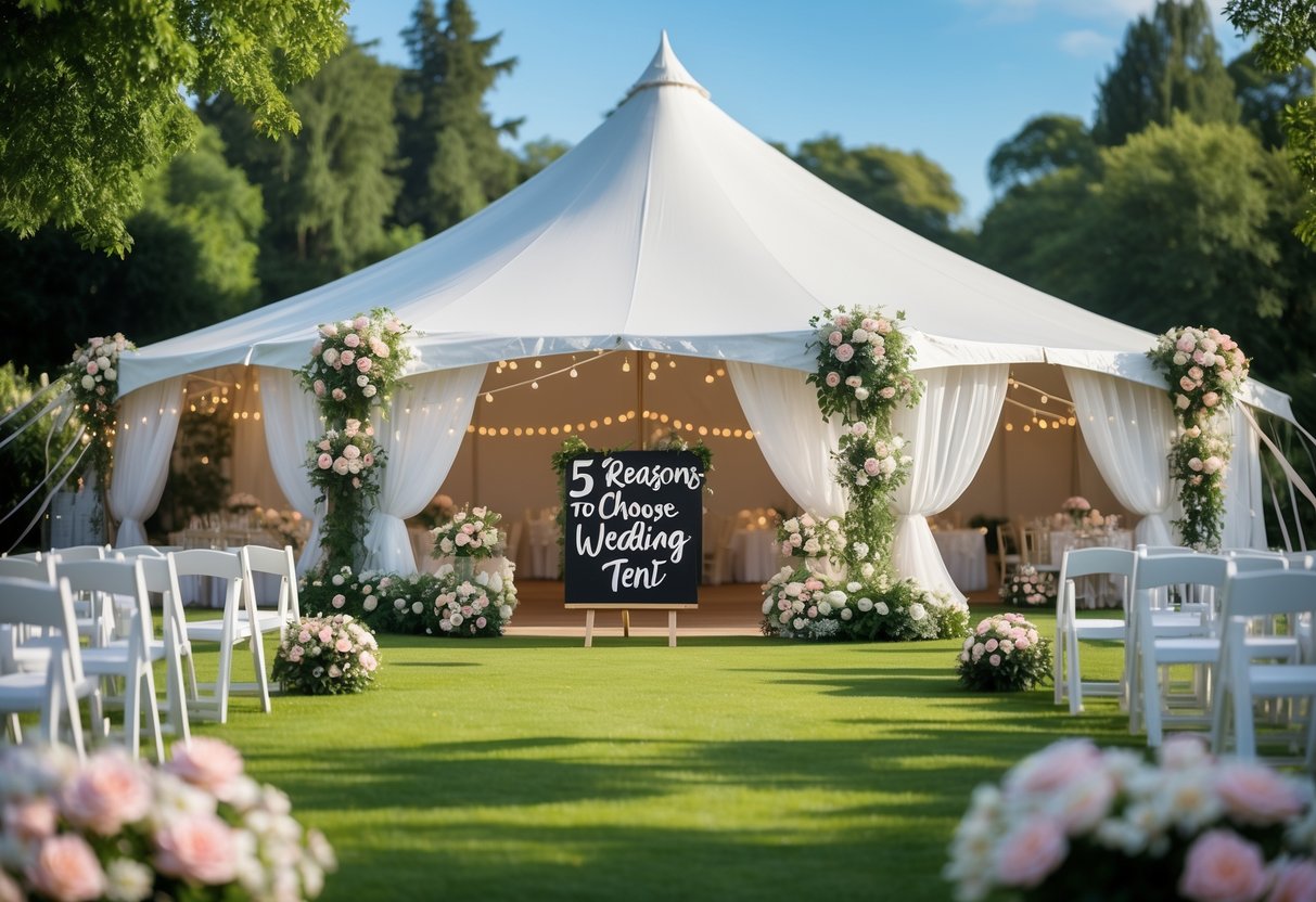 Fem grunde til at vælge et bryllupstelt til en udendørs bryllupsfest